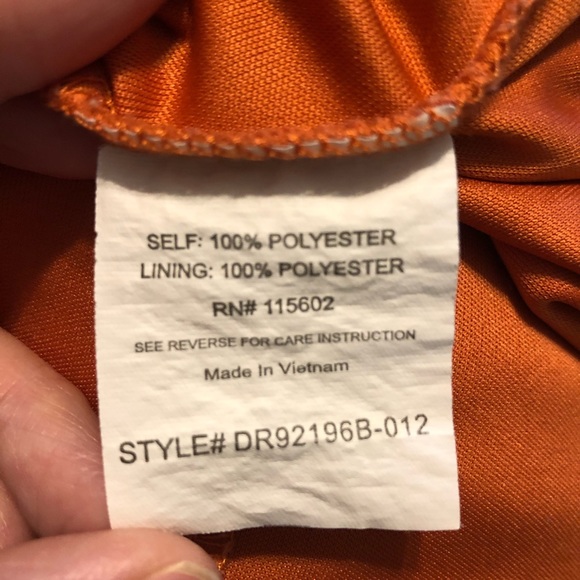 Aina Be Orange highneck Fit Flare Dress size M - Picture 6 of 6